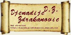 Đenadije Ždrakanović vizit kartica